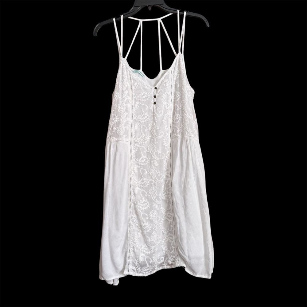 White Lace Strappy‎ Dress